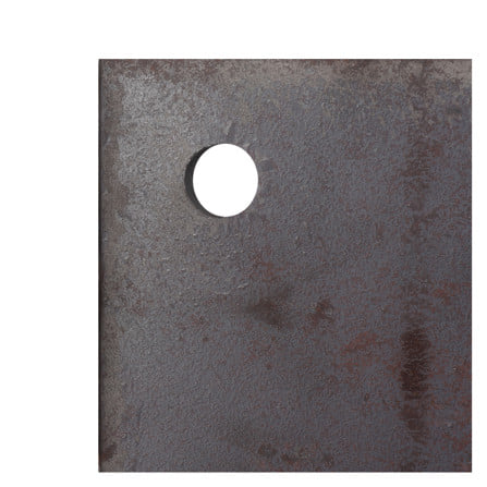 แผ่นเหล็กเพลทเหลี่ยม (เจาะรู 1/2 นิ้ว) MEGA STEEL 8x8x3/8 นิ้ว_2