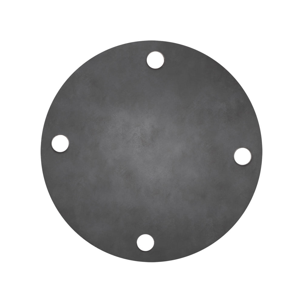 แผ่นเหล็กเพลทกลม (เจาะรู 3/8 นิ้ว) MEGA STEEL 6x1/4 นิ้ว