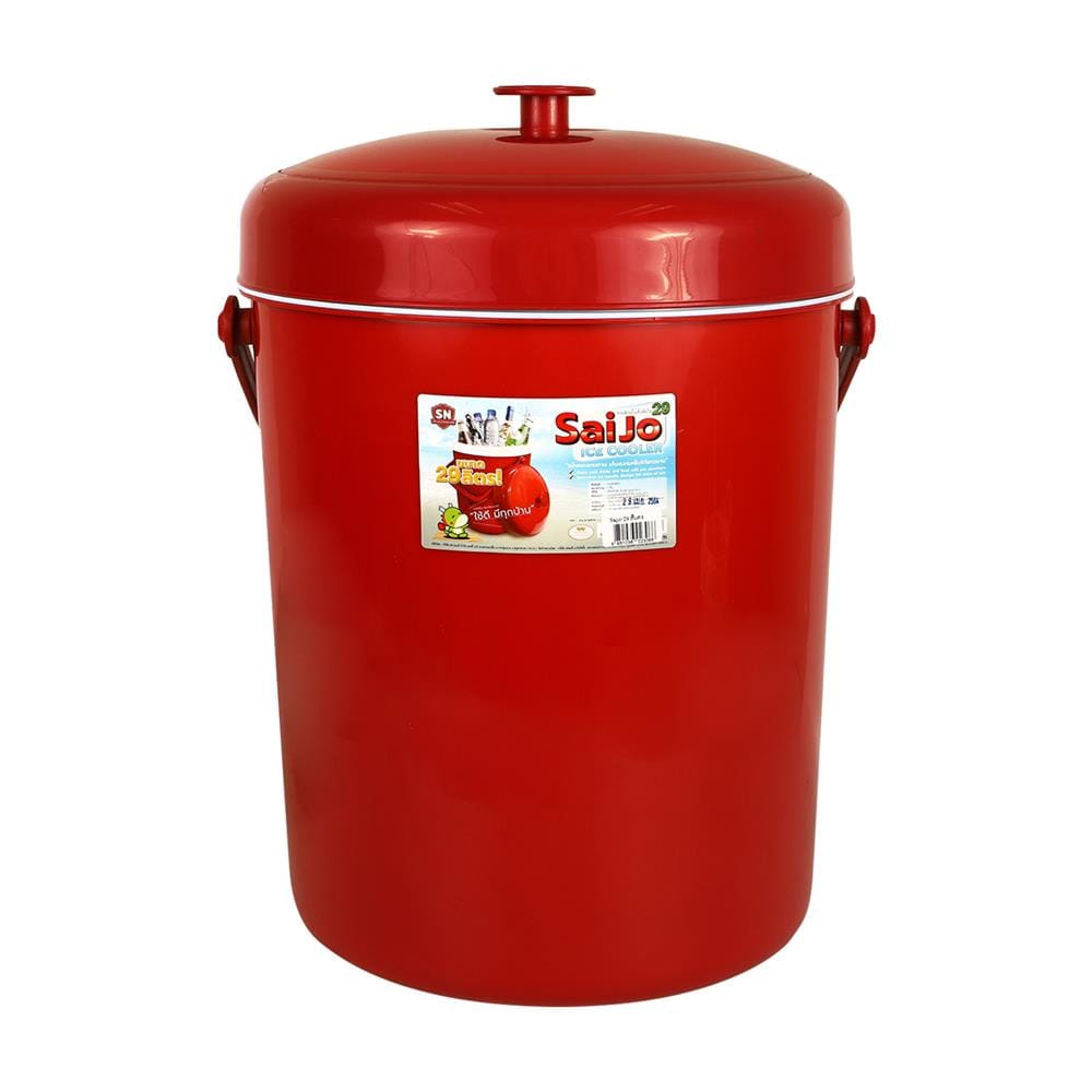 กระติกน้ำเย็น SN SAIJO 29 ลิตร สีแดง