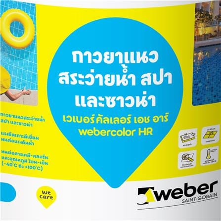 กาวยาแนว เวเบอร์คัลเลอร์ เอช อาร์ 18.5 กก. สีเทาไข่มุก_1