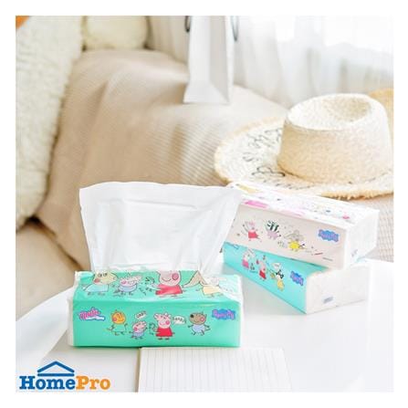 กระดาษเช็ดหน้า NUDA PEPPA PIG 120 แผ่น แพ็ก 3+1_2