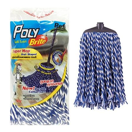 ผ้าม็อบคอตตอน POLY-BRITE ZEBRA 13 นิ้ว สีน้ำเงิน_1
