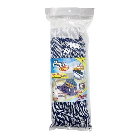 ผ้าม็อบคอตตอน POLY-BRITE ZEBRA 10 นิ้ว สีน้ำเงิน_1