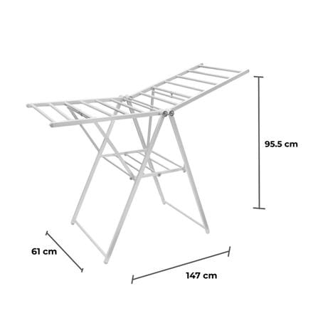 ราวพาดผ้ามีปีก 147x61x95.5-145cm PLIM_7