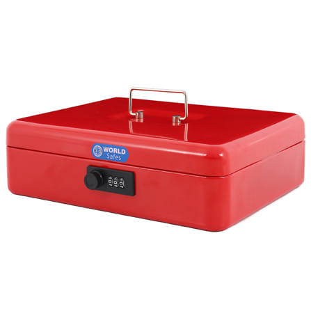 กล่องนิรภัย WORLDSAFES CB-30 สีแดง_0