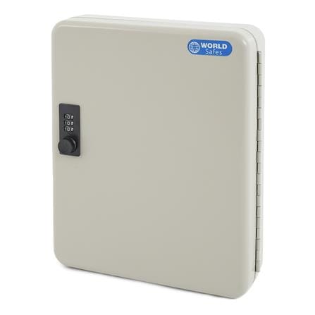กล่องเก็บกุญแจนิรภัย WORLDSAFES KC-48 สีครีม_1