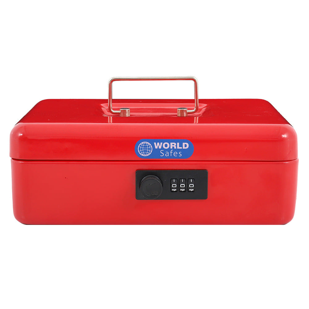 กล่องนิรภัย WORLDSAFES CB-25 สีแดง