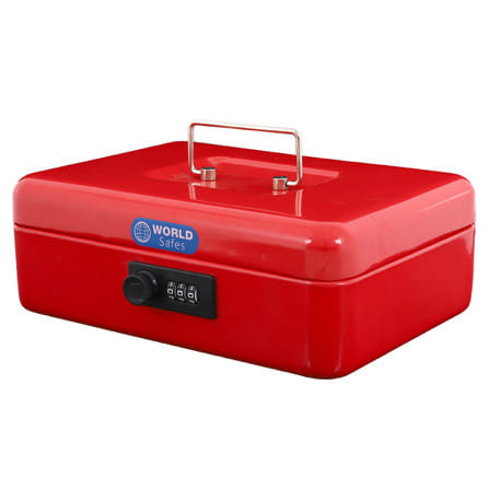 กล่องนิรภัย WORLDSAFES CB-25 สีแดง_0