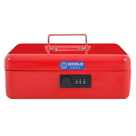 กล่องนิรภัย WORLDSAFES CB-25 สีแดง_1