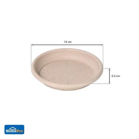 จานรองกระถางชีวภาพย่อยสลาย SPRING PLA 14 ซม._4