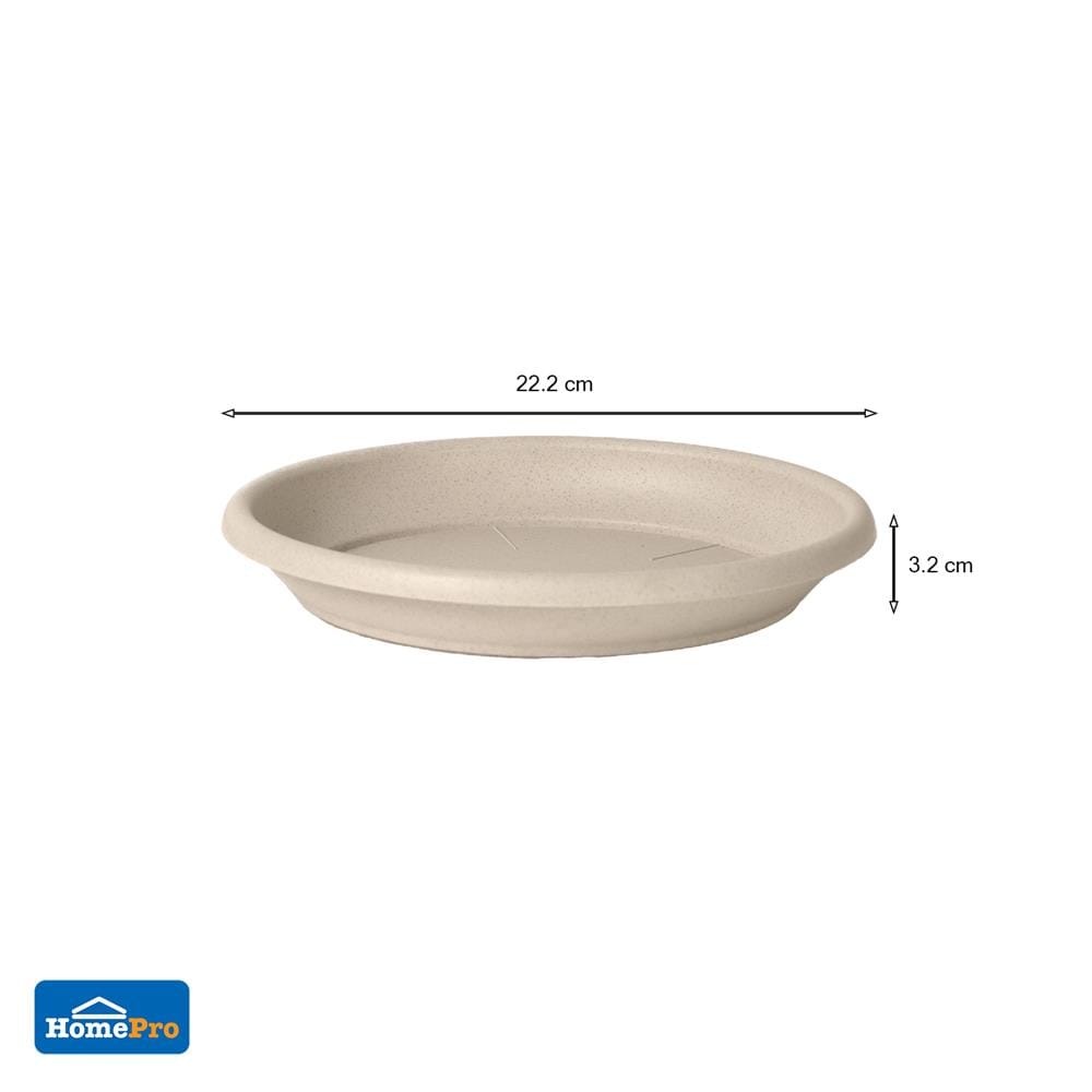 จานรองกระถางชีวภาพย่อยสลาย SPRING PLA 22.2 ซม.