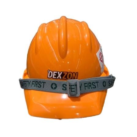 หมวกนิรภัย HDPE มาตรฐานมอก. DEXZON สีส้ม_0