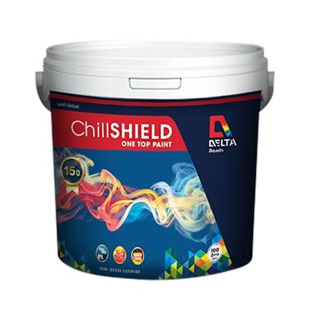 สีน้ำทาภายนอก DELTA ChillShield BASE B กึ่งเงา 2.5 แกลลอน_0