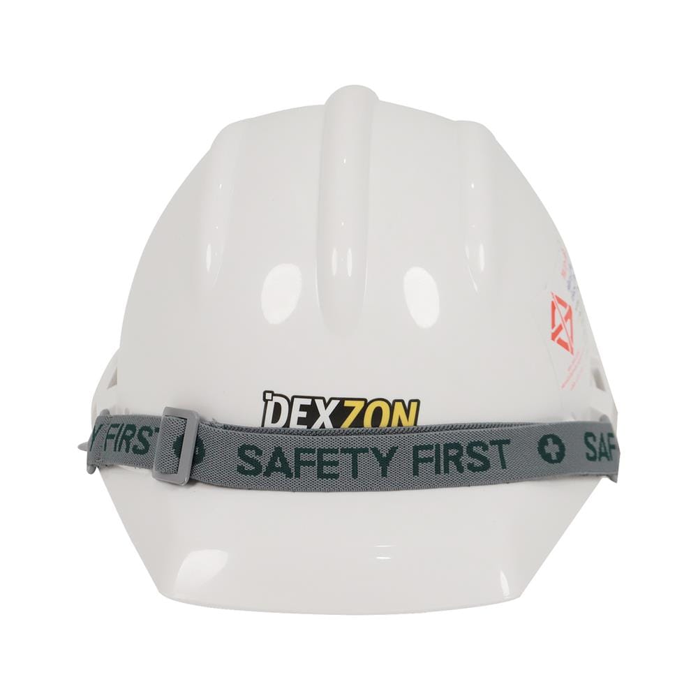 หมวกนิรภัย HDPE มาตรฐานมอก. DEXZON สีขาว