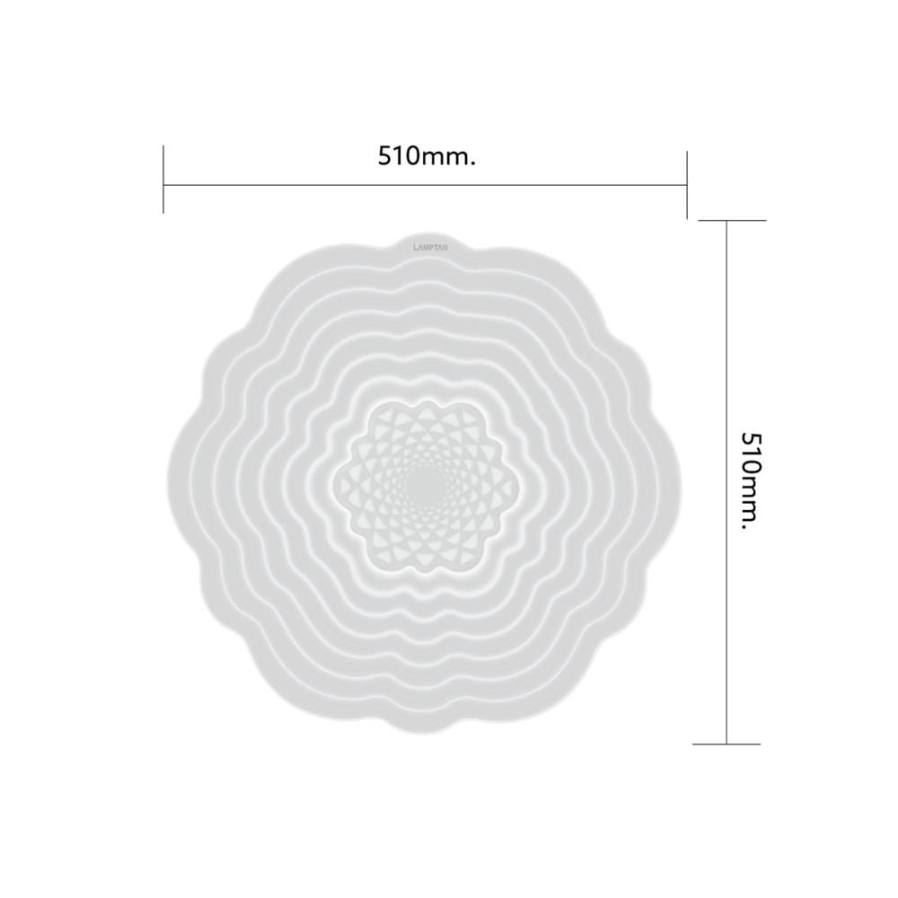 ไฟเพดาน LED LAMPTAN MULTI FAIRY 20 นิ้ว 70 วัตต์ DAYLIGHT/COOL WHITE/WARM WHITE สีขาว