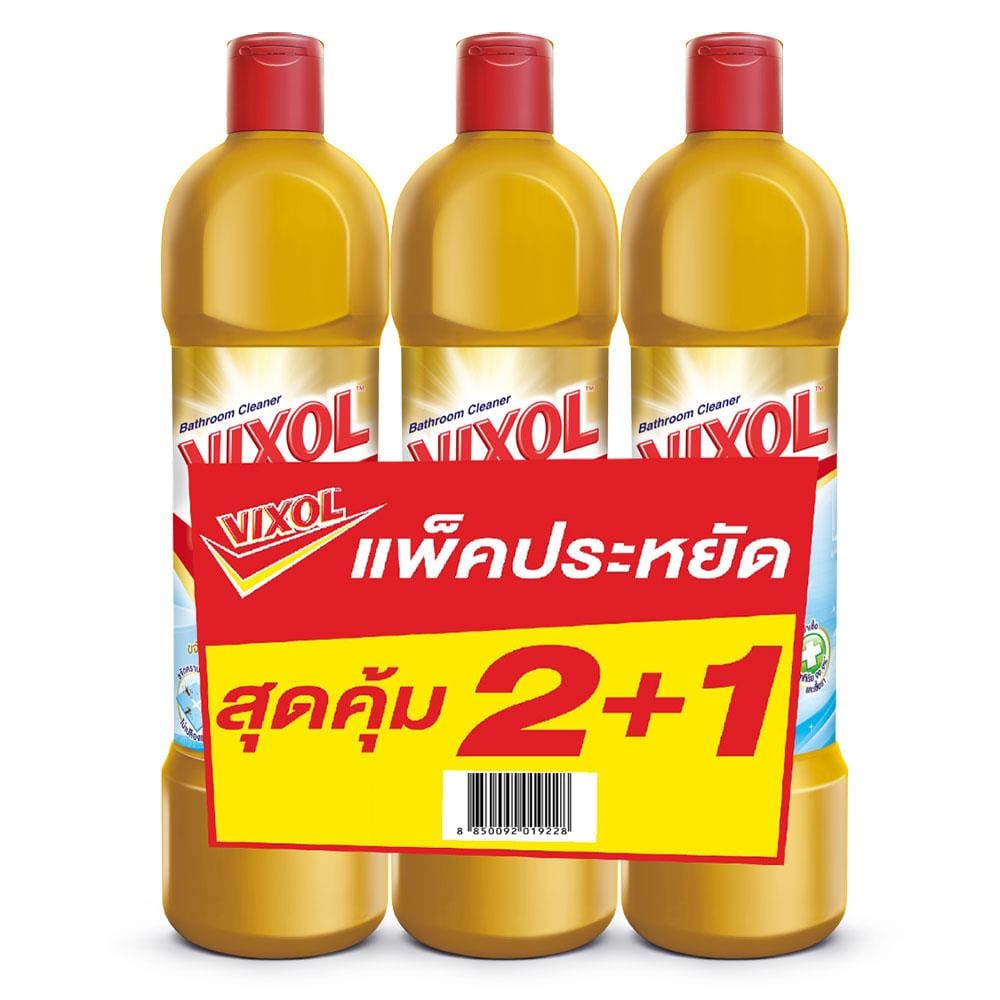 น้ำยาทำความสะอาดห้องน้ำ VIXOL 900ml แพ็ค3 ทอง