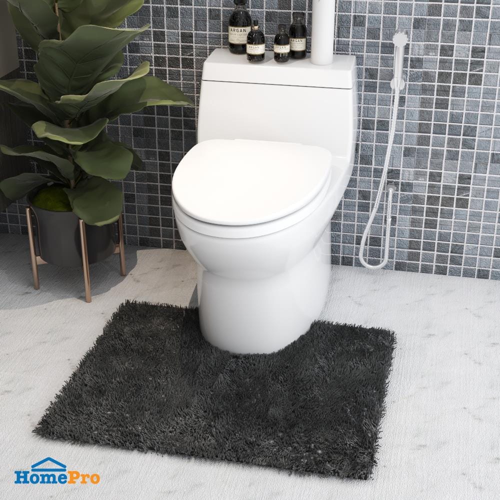 พรมห้องน้ำ HOME LIVING STYLE MOSS สีดำ