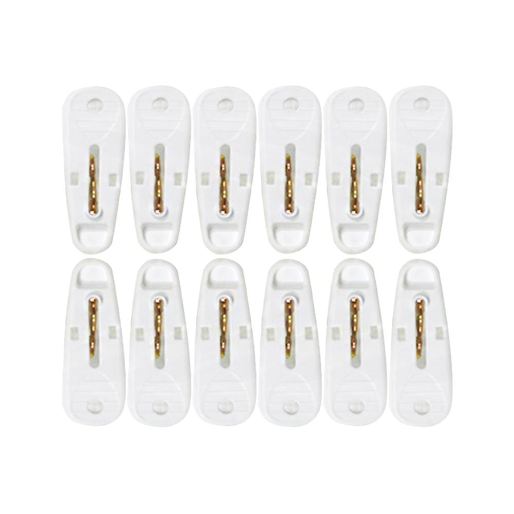 กิ๊บหนีบผ้า JUMBO PLIM แพ็ค 12 ชิ้น สีขาว