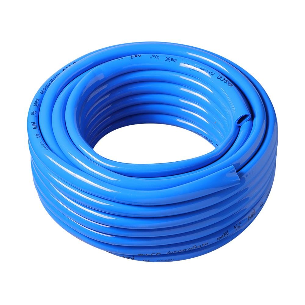 สายยางม้วน PVC เด้ง SCG 5/8 นิ้ว x20 ม. สีน้ำเงิน