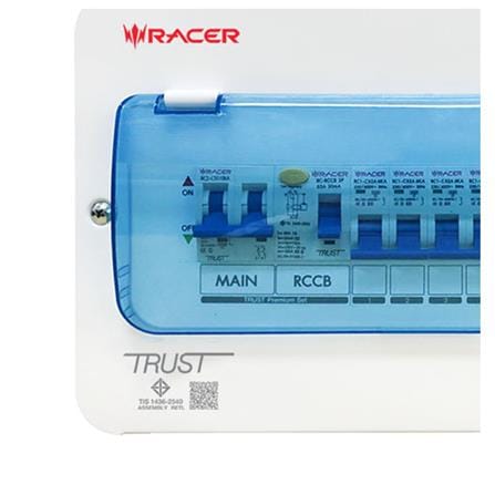 ชุดตู้คอนซูมเมอร์ยูนิต 63 แอมป์ 12ช่อง พร้อมกันไฟรั่ว/ไฟดูด รุ่น PREMIUM RACER_4