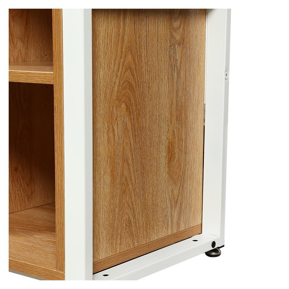 ตู้เสื้อผ้า FURDINI PLANK W10-800-24D สีน้ำตาล/ขาว