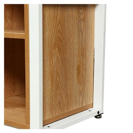 ตู้เสื้อผ้า FURDINI PLANK W10-800-24D สีน้ำตาล/ขาว_4