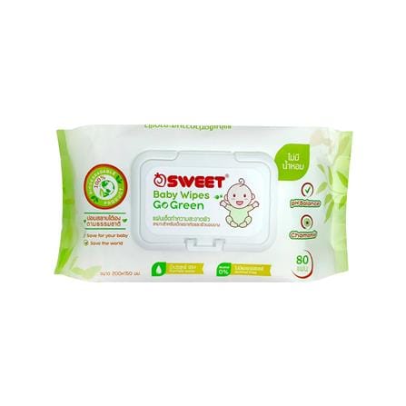 ผ้าเช็ดทำความสะอาด SWEET GO GREEN 80 แผ่น (1แถม1)_1
