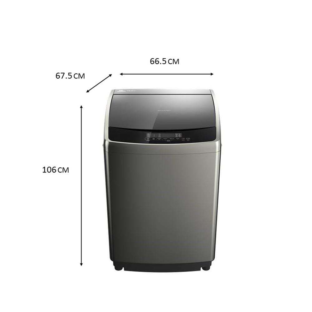 เครื่องซักผ้าฝาบน SHARP ES-WJX16-GY 16 กก. อินเวอร์เตอร์