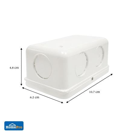 กล่องพักสาย ELECKTA 2X4 นิ้ว สีขาว_2