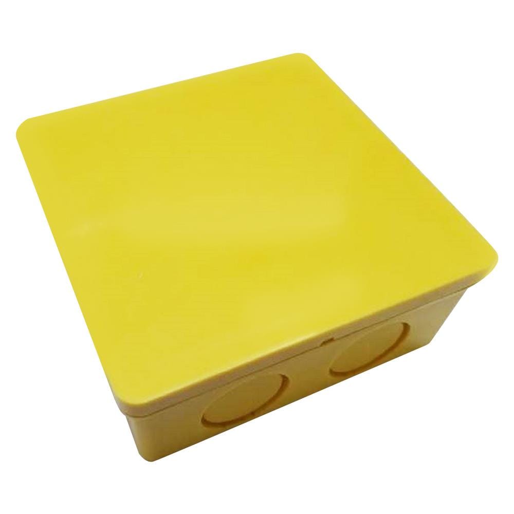 กล่องพักสาย ELECKTA 4X4 นิ้ว สีเหลือง