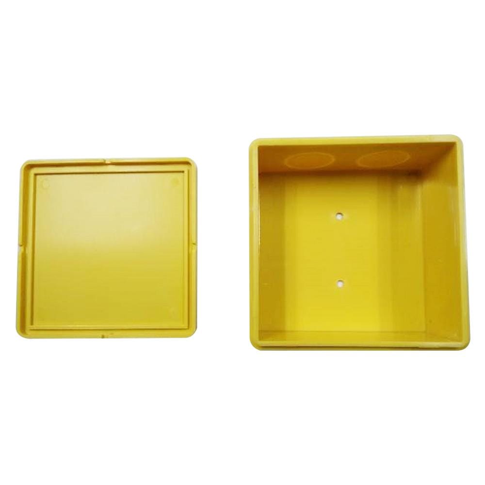 กล่องพักสาย ELECKTA 4X4 นิ้ว สีเหลือง