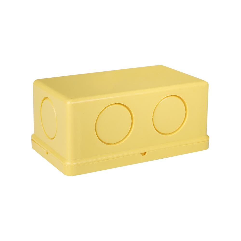 กล่องพักสาย ELECKTA 2X4 นิ้ว สีเหลือง
