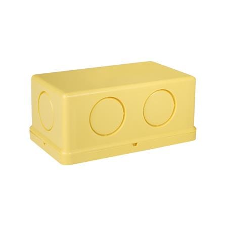 กล่องพักสาย ELECKTA 2X4 นิ้ว สีเหลือง_0