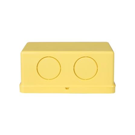 กล่องพักสาย ELECKTA 2X4 นิ้ว สีเหลือง_1