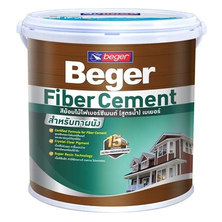 สีทาไม้ฝาไฟเบอร์ซีเมนต์ BEGER OAK ด้าน 1 แกลลอน_0