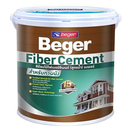 สีทาไม้ฝาไฟเบอร์ซีเมนต์ BEGER MAHOGANY เงา 1 แกลลอน