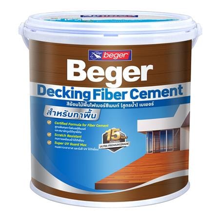 สีทาพื้นไม้ไฟเบอร์ซีเมนต์ BEGER TEAK 1 แกลลอน_0