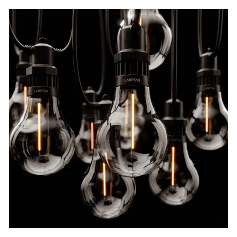 ไฟจัดสวน SOLAR LED LAMPTAN FESTIVE 3 วัตต์ WARMWHITE สีดำ