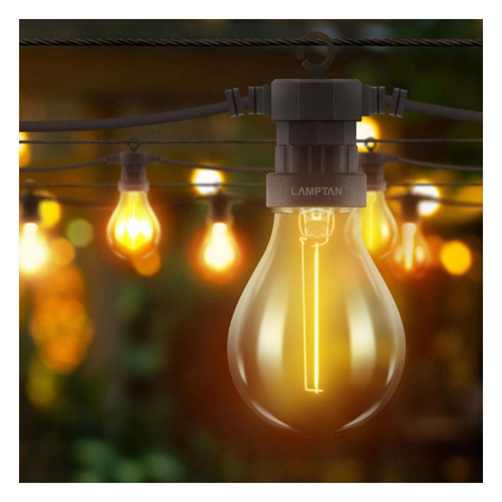 ไฟจัดสวน SOLAR LED LAMPTAN FESTIVE 3 วัตต์ WARMWHITE สีดำ