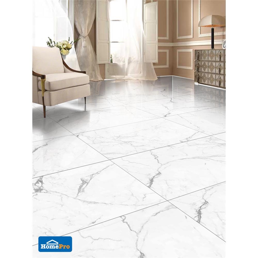 กระเบื้องพื้น 60x120 ซม. ซิตี้ พาเลซ ขาว 1.44M2