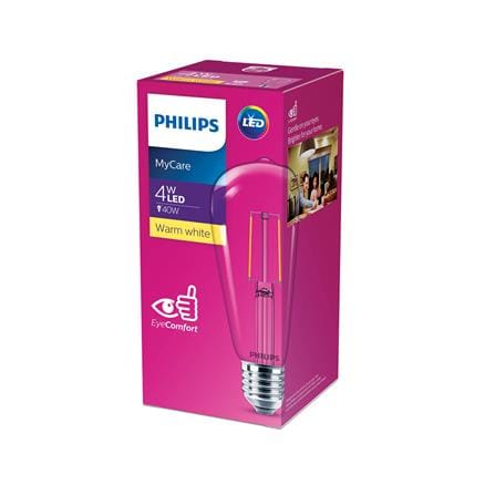 หลอด LED PHILIPS ST64 CLASSIC 4 วัตต์ WARM WHITE E27_1