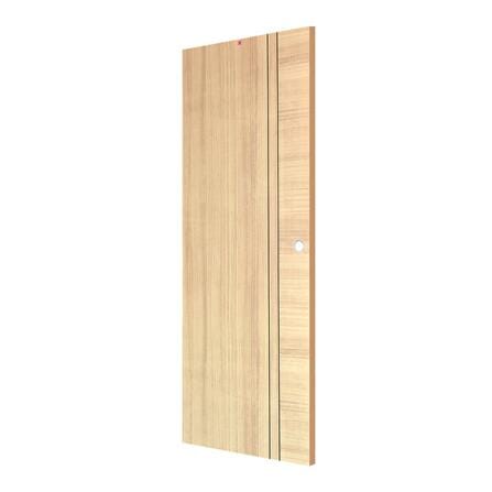 ประตูภายในโพลีไวนิล ลามิเนต KING P3-80x200 ซม. สีงาช้าง เจาะลูกบิด_1