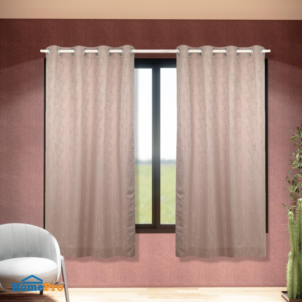 ผ้าม่าน EYELET HOME LIVING STYLE RIGO UV 140X250 ซม. สีน้ำตาล