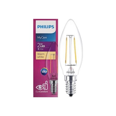 หลอด LED PHILIPS B35 CLASSIC 2 วัตต์ WARMWHITE E14_1