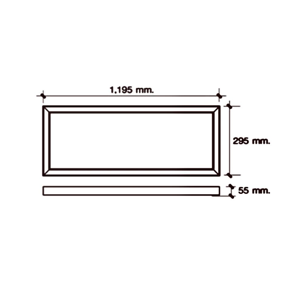 โคมติดลอย LED HI-TEK HFILE3140S 40 วัตต์ 30X120 ซม. DAYLIGHT