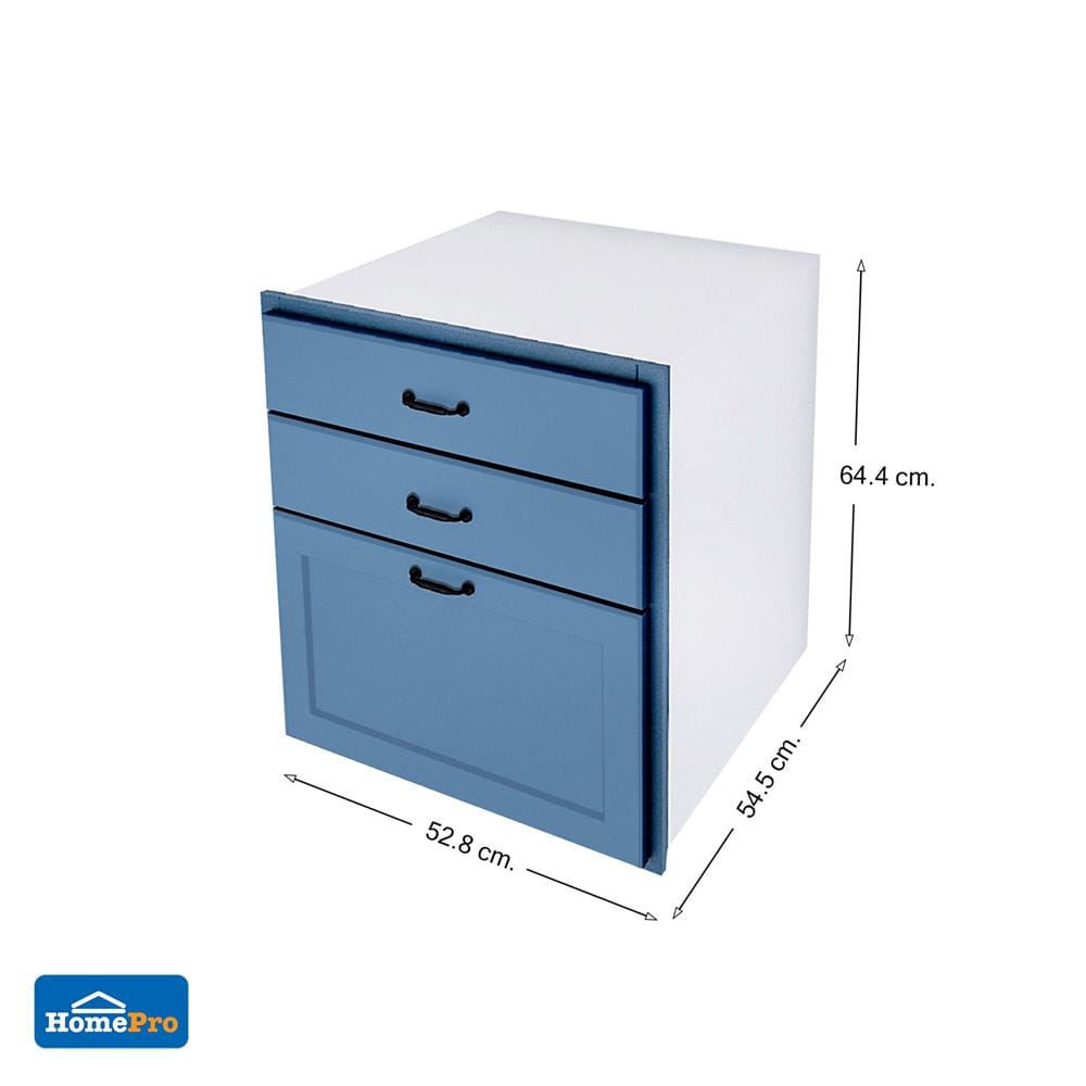 ตู้ลิ้นชัก 3ชั้น CABIN FERRARA 52.8x64.4 ซม. สี BLUE OCEAN