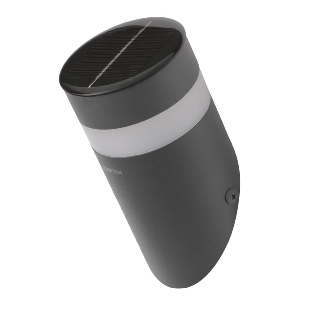 ไฟผนังภายนอก SOLAR LAMPTAN SLOPE 0.8 วัตต์ WARMWHITE สีดำ