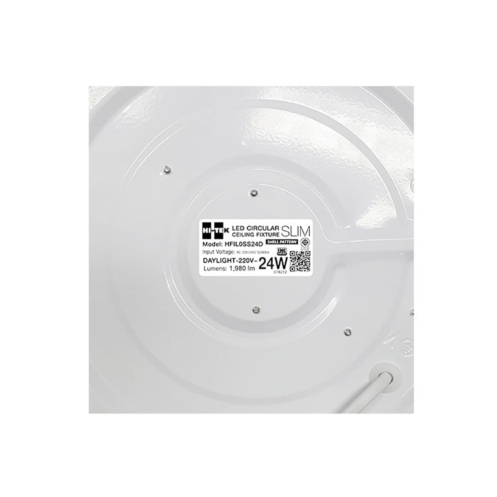ไฟเพดาน LED HI-TEK HFIL0SS24D 24 วัตต์ DAYLIGHT 15 นิ้ว