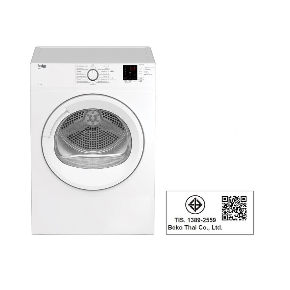 เครื่องอบผ้าฝาหน้า BEKO DA8112RXOW 8 กก.