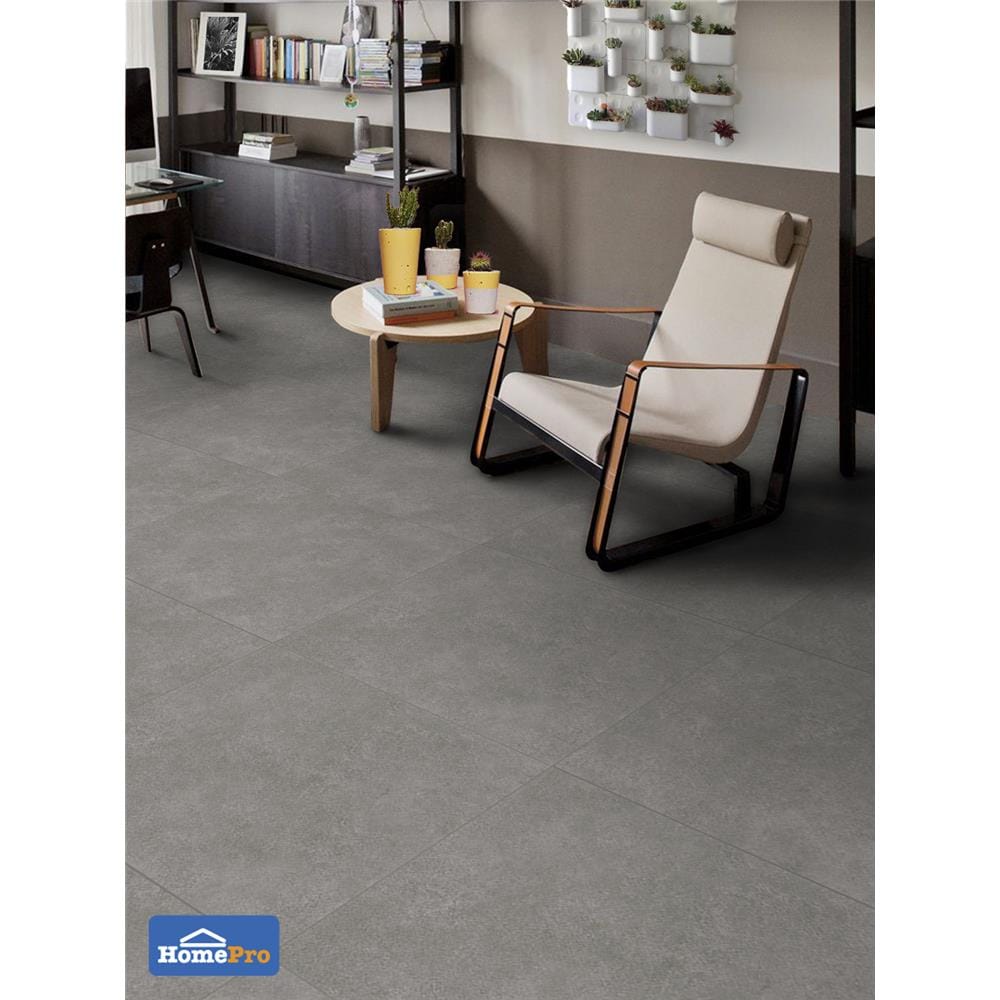กระเบื้องพื้นพอร์ซเลน 60x60 ซม. คาสเทลโล เกรย์ 1.44M2